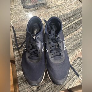 New Balance sneaker in navy with white accents. Size 10